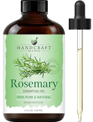 Handcraft Blends Rosemary Essential Oil – Huge 4 Fl Oz – 100% Pure and Natural – Premium Grade Essential Oil for Diffuser and Aromatherapy, Skin, Massage, Candle and Soap Making Fragrance