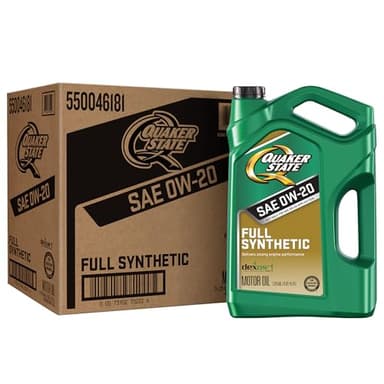 Quaker State Full Synthetic 0W-20 Motor Oil, 5 Quart (3 Pack)