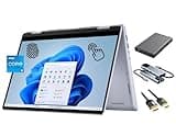 Dell Inspiron 14 2-in-1 Laptop, FHD+ 14 inch Touchscreen, Intel Core 5 120U (Beats i7-1355U) 10-Core CPU, 16GB RAM, 1TB SSD + 500GB Portable Storage Hub, Backlit KB, FP Reader, WiFi 6E, Win 11