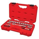 CRAFTSMAN Mechanics Tool Set, 33 Piece, 3/8 Inch Drive SAE/Metric (CMMT12113)
