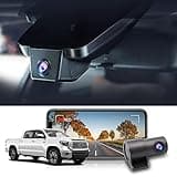Fitcamx 2K Front Rear Dash Cam Suitable for Toyota Tundra 2017 2018 2019 2020 2021 & Sequoia 2017-2022 Limited SR5 Crewmax TRD, OEM Style, Dual 1440P+1080P Video, G-Sensor Loop Recording WiFi, 64GB
