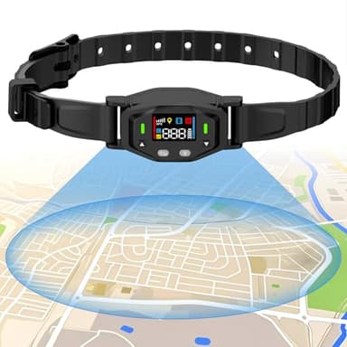LINCAE GPS Wireless Dog Fence, Electric Dog Collar Fence & Perimeter Containment System, IPX7 Waterproof Collar, 25–999 Yards Radius, Beep Vibration Shock Correction, for Dogs Over 18 lbs
