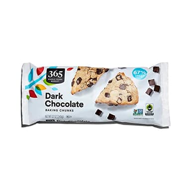 365 by Whole Foods Market, Dark Chocolate Baking Chunks, 12 Ounce