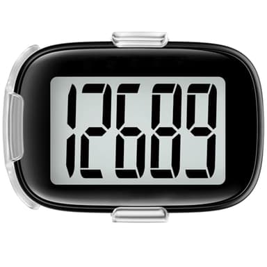 Pedometer Walking Simple 3D Step Counter with Clip and Lanyard, Activities Fitness Tracker Without Smartphone, Accurate Step Tracker for Women, Men, Seniors-Black