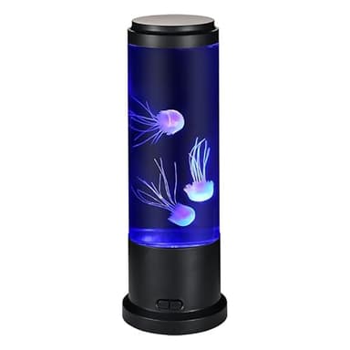 EDIER Jellyfish Lamp, 11 Inch Jellyfish Aquarium with Color Changing Light, Noiseless Pump, USB/Battery Powered Mood Light for Home Decor, Gift for Kids Men Women