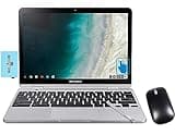 SAMSUNG 12.2" FHD 2-in-1 Touchscreen Chromebook Plus Laptop (Intel Celeron 3965Y 2-Core, 4GB RAM, 64GB eMMC SSD, Stylus Pen, Wireless Mouse, WiFi, Bluetooth, Chrome OS) w/DKZ Hub USB Port Expander