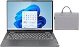 Lenovo Flex 5i 14" WUXGA Touchscreen 2-in-1 Laptop| Intel Core i3-1215U(Beat i5-1035G1) | Intel UHD Graphics|Backlit | Fingerprint | 8GB RAM | 256GB SSD | Windows 11 S | Bundle with Grey Bag