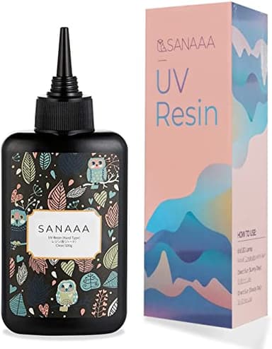 SANAAA UV Resin Clear Hard Type 100g Transparent UV Solar Curing Resin for DIY Earring Pendant Jewelry Making