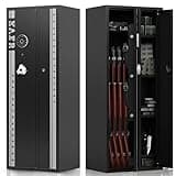 KAER 6 Gun Safe - Long Gun Safe for Rifles and Pistols Gun Safes for Home Larger Gun Safe Cabinet with Digital Keypad Removable Shelves Racks, Assembled