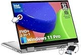 Dell Inspiron 2 in 1 Laptop - 14" FHD + Touchscreen, Core 5 120U Processor, 16GB DDR5, 512GB SSD, Wi-Fi, Bluetooth, Windows 11 Pro, with Microsoft Office Lifetime License