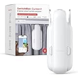 SwitchBot Automatic Curtain Opener - Bluetooth Remote Control Smart Curtain with App, Upgraded High-Performance Motor, Add SwitchBot Hub to Work with Alexa, Google Home, HomeKit (Curtain 3, U Rail)
