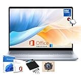 Dell Inspiron 14 2-in-1 Touchscreen Laptop - 14" FHD+ Display • Office Lifetime License • Windows 11 Pro • Intel Core 5 120U • Backlit Keyboard • Wi-Fi6E • for Study & Work • 32GB DDR5+1TB SSD