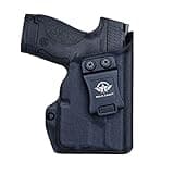 POLE.CRAFT M&P Shield 40 Holster with TLR-6 Light Laser for Smith & Wesson M&P Shield 9mm/.40 w/TLR-6 - Inside Waistband Holster (Black, Right Hand)