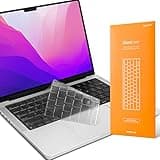GhostCover Original Premium Ultra Thin Keyboard Cover Protector, Compatible with 2025 2024 2023 2022 2021 M4/M3/M2/M1 Pro/Max MacBook Pro 14/16, M4/M3/M2 MacBook Air 13/15, US ANSI Layout, Clear