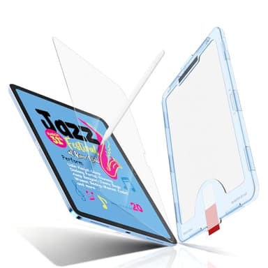 MOBDIK Paperfeel Glass Screen Protector Compatible with iPad A16 11th / 10th Generation (2025/2022), Auto Alignment Kit, Crafted for Natural Writing, Less Reflection