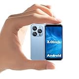 ZOKOE Small Intelligent 3G Unlocked Mobile Phone, with a 3-inch Screen, Dual SIM Dual Standby. It's a Portable Spare Phone, Suitable for Kids and Students. (Blue, 2GB + 16GB)