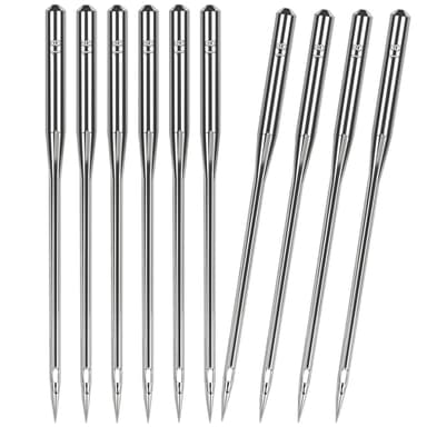 50 Pcs Universal Size 110/18 Heavy Duty Sewing Machine Needles, Quliting Sewing Machine Needles for Leather, Compatible with Kind of Home Sewing Machine