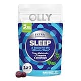 OLLY Extra Strength Sleep Gummy, 5 mg Melatonin, L-Theanine, Chamomile, Lemon Balm Extracts, Sleep Aid, BlackBerry Flavor - 120 Count