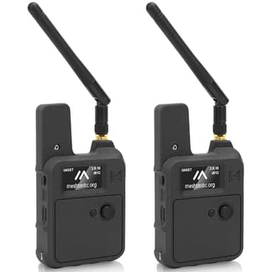 Meshnology 2 Set Wio Tracker L1 Board with 3000mAh Battery & Case Set - SX1262 nRF52840 Kit for Ar duino Meshtastic LoRa, Blue Tooth 5.0, GPS GNSS, 1.3" OLED, Battery Type-C Solar Charge (N37, Black)