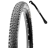 MAXXIS Aggressor Mountain Bike Tire - 26x2.30, 58-559, Dual, EXO, Tubless Ready, Bundle with Cycle Crew Tire Lever