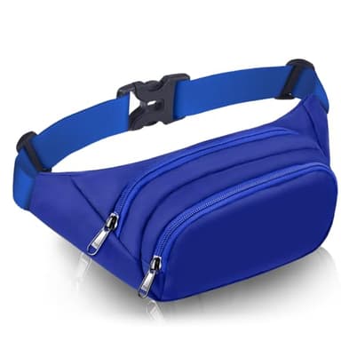 Large Fanny Pack for Women Men - Syican Waist bag with 3-Zipper Pockets, Gifts for Enjoy Sports Traveling Workout Casual Hands-Free crossbody bags Fits MAX 7.9'' iPad & 6.6'' Phone