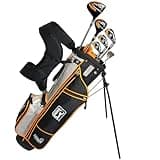 PGA TOUR Youth Golf Club Set – 10-Piece Right-Handed Kids Golf Set for Ages Ages 12-17 (5’2”-5’10”) – Beginner Junior Golf Clubs with Lightweight Stand Bag, Mallet Putter, Hybrid, Driver & More