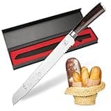imarku Bread Knife, German High Carbon Stainless Steel Professional Grade Bread Slicing Knife, 10-Inch Serrated Edge Cake Knife, Bread Cutter for Homemade Crusty Bread, Birthday Day Gifts