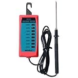 ALLOSUN GK503C NEON Fence Electric Voltage Tester Max 9000V,Electric Fence Fault Finder, Red