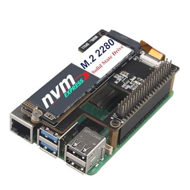 ZDE ZP511 PCIe to M.2 Key M NVMe HAT SSD Hard Drive Adapter Board PIP PCIe Peripheral Board for Raspberry Pi 5 Support M.2 SSD 2230 2242 2280