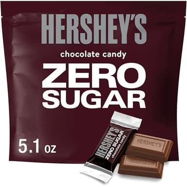 HERSHEY'S Zero Sugar Chocolate Candy Bag, 5.1 oz