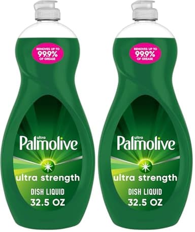 Palmolive Ultra Strength Liquid Dish Soap, Original Green, 32.5 Fluid Ounce (Pack of 2)