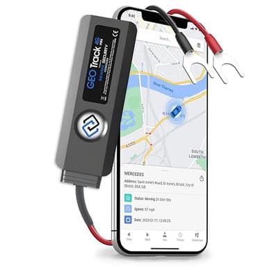 REWIRE SECURITY Geo Track Mini 4G GPS Tracker for Vehicles – Real-Time Vehicle Tracking Device for Car, Van, Motorhome | Easy Battery Install | Live App Tracking | 4G Fleet Tracking