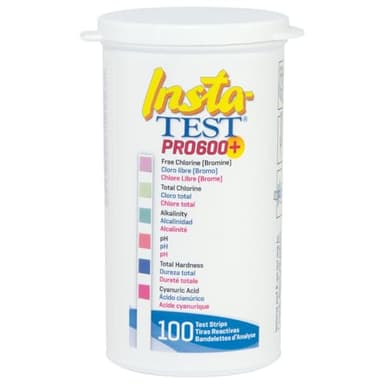 Lamotte Insta-Test PRO 600 Plus - Free Chlorine, Bromine, Total Chlorine, Alkalinity, pH, Total Hardness, Cyanuric Acid - 100 Strips