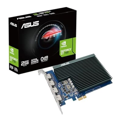 ASUS GT730-4H-SL-2GD5 - Graphics Card - GF GT 730-2 GB GDDR5 - PCIe 2.0-4 x HDMI - fanless