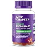 New Chapter Organic Fiber Gummies for Adults, up to 8g Plant-Based Prebiotic Fiber for Digestive Health, Vegan, Non-GMO, USDA Organic, Gluten Free, Citrus-Berry Flavored, 60 ct