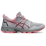 ASICS Women's Gel-Venture 8 Running Shoes, 9.5, Piedmont Grey/Blazing Coral