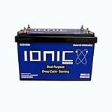 Ionic Lithium 12V 150Ah | Dual Purpose Starter Battery 1600 CA + LiFePO4 Deep Cycle + Bluetooth