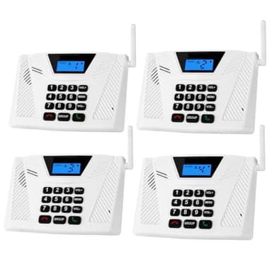 SANZUCO Intercoms Wireless for Home Upgraded, Hands Free Intercom 5300ft, Real-Time Two Way Intercoms for Home with Group Call, Full Duplex Wireless Intercom System for Business Office(4 Pack)