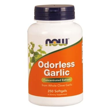 NOW Odorless Garlic Original, 250 Softgels (Pack of 2)