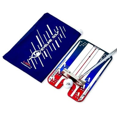 EyeLine Golf Putting Mirror, Alignment Training Aid Used by Tour Pros for Consistent Setup, Check Eyes-Shoulders-Putter Face for Improved Accuracy, Indoor-Outdoor (Groove)