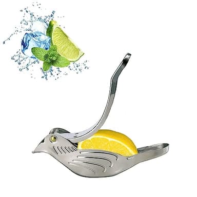 OGWSRK Elegant Bird Stainless Steel Manual Lemon and Lime Juicer Squeezer, Portable Citrus Fruit Kitchen Gadget