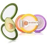 Erehere Avocado Saver and Onion Storage - 4-Piece Set Silicone Food Storage Containers, Multifunctional and Perfect for Lemons, Cheese, Tomatoes, Potatoes, Garlic