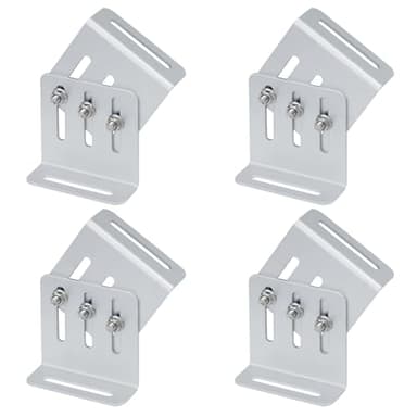 8PCS (4 Sets) Adjustable Solar Panel Tilt Mount Bracket, Solar Panel Rack Mount for RV, Roof, Boat, Flexible Length: 4"-7"