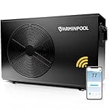 VARMINPOOL 40000 BTU Pool Heat Pump for 13,000 Gallons Above Ground Swimming Pool, Features WiFi Remote Control Via App, Electric Pool Heater, Smart Inverter, Titanium Heat Exchanger, 220V
