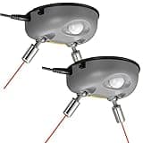 ZONETECH Garage Parking Assist Dual Laser Guide - High-Tech Professional 360 –Degree Adjustable to Wider Angles, Sensor with AC Adapter and Battery Backup for Car/Automotive (2 Pack)