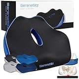 Serene Sitz Orthopedic Seat Cushion, Serensitz Orthopedic Seat Cushion, Serenesitz Orthopedic Seat Cushion, Ergonomic Memory Foam Seat Cushion, Serene Seat Pillow, Seat Cushion for Car (Black)