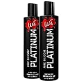 Wet Platinum Silicone-Based Personal Lubricant | Ultra Smooth, Super Slick, Hypoallergenic, Long-Lasting Performance, Waterproof Formula| Lube for Men, Women & Couples, 3 fl oz (Pack of 2)