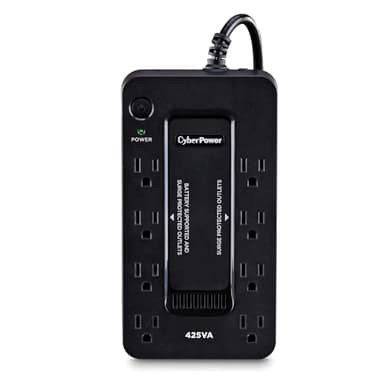 CyberPower ST425 Standby UPS Battery Backup and Surge Protector, 425VA/260W, 8 Outlets, Compact, UL Certified