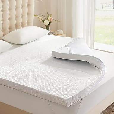 Eiayeebil 3 Inch Memory Foam Mattress Topper Twin XL, Memory Foam Pad with Removable & Washable Cover, Bed Topper for Back Pain, Non-Slip Ventilated Design, Twin XL Size