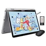 SAMSUNG 12.2" FHD 2-in-1 Touchscreen Chromebook Plus Laptop for Business&Students, Intel Dual-Core, 4GB RAM, 224GB Storage(64GB eMMc+160GB Docking Station), Camera, Stylus Pen, Wireless Mouse, Silver